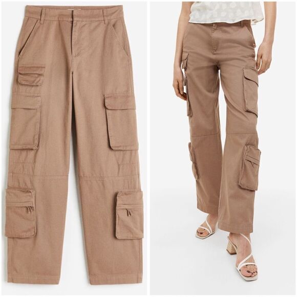 H&M New Straight Multi Pocket Pants - Picture 1 of 7